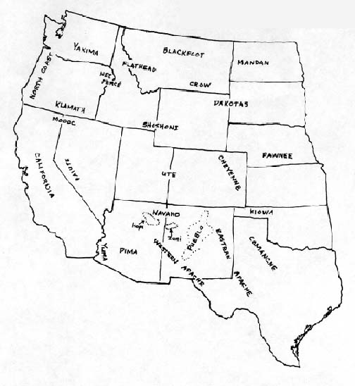 Native American Areas in the West