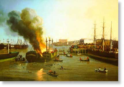 Fire in San Francisco Bay, 1856