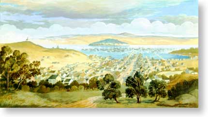 Vue de San Francisco en 1851