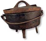 Cast Iron Cooking Pot, 1850,